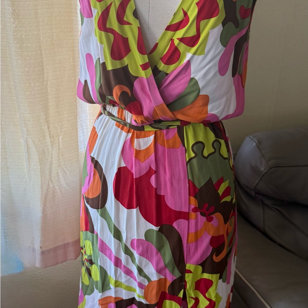 Manuhealii Vibrant Multicolor Sleeveless Dress